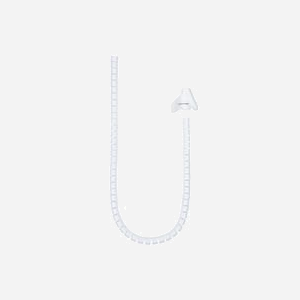 Nanocable 10.36.0001-W : Manchon de câble plastique blanc, diamètre interne 2.5cm, longueur 1000mm, conforme RoHS