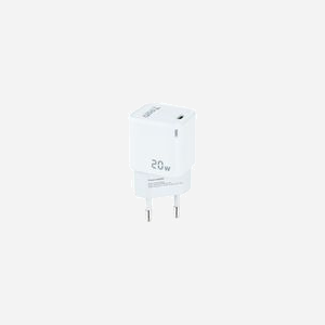 TooQ TQWC-PD20WT Chargeur Secteur Universel 20W, 1 Port USB Type-C, Charge Rapide, 100-240V, Blanc - Conforme DBT et RoHS