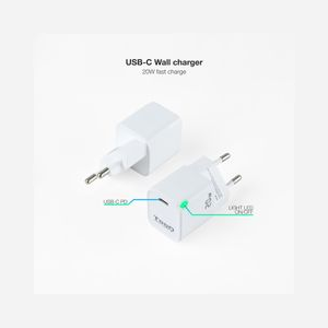 TooQ TQWC-PD20WT Chargeur Secteur Universel 20W, 1 Port USB Type-C, Charge Rapide, 100-240V, Blanc - Conforme DBT et RoHS - Miniature 2