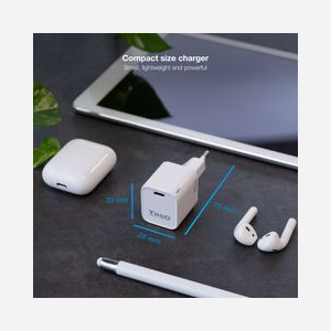 TooQ TQWC-PD20WT Chargeur Secteur Universel 20W, 1 Port USB Type-C, Charge Rapide, 100-240V, Blanc - Conforme DBT et RoHS - Miniature 3
