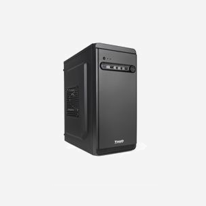 TooQ TQC-4702U3C-B Boîtier PC Mini Tower Noir, micro ATX/Mini-ITX, Acier, 1x120mm avant, 2x3.5", 3x2.5", USB 3.2 Gen 1, Audio In/Out, 196x336x295mm