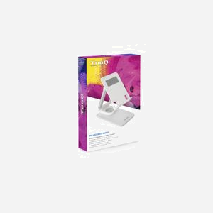 TooQ PH-HERMES-LUNA Support Passif Bureau pour Mobile/Tablette 12.9" Max, Rotation 360°, Hauteur Ajustable, Pliable, Blanc, Charge Max 1kg - Miniature 4