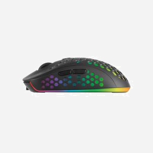 Mars Gaming MMW3 Souris RF sans fil Optique 3200 DPI, 6 Boutons, Design Ergonomique Droitier, Batterie Rechargeable Li-Ion, RGB Flow, Noir - Miniature 3