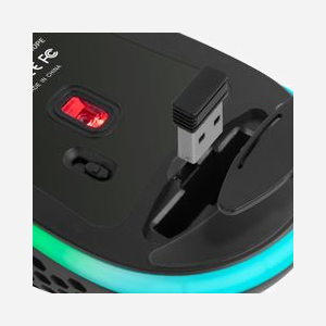 Mars Gaming MMW3 Souris RF sans fil Optique 3200 DPI, 6 Boutons, Design Ergonomique Droitier, Batterie Rechargeable Li-Ion, RGB Flow, Noir - Miniature 5