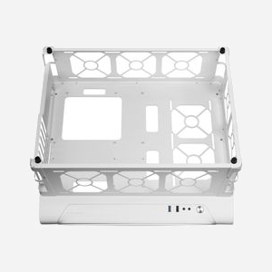 Mars Gaming MCBW Boîtier PC Tower Blanc, Verre Trempé, ATX/Micro-ATX/Mini-ITX, USB 3.2, Refroidissement Liquide, GPU 455mm, Radiateur 360mm - Miniature 4