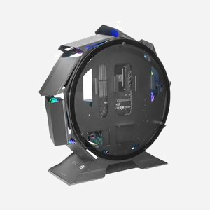 Mars Gaming MCORB - Boîtier PC Tower Noir - Micro-ATX/Mini-ITX, double verre trempé, espace GPU 340mm, refroidisseur CPU 180mm, 2x 3.5", 2x 2.5" - Miniature 2