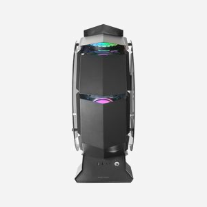 Mars Gaming MCORB - Boîtier PC Tower Noir - Micro-ATX/Mini-ITX, double verre trempé, espace GPU 340mm, refroidisseur CPU 180mm, 2x 3.5", 2x 2.5" - Miniature 3
