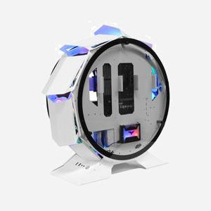 Boîtier PC Tower Mars Gaming MCORBW Blanc, Micro-ATX/Mini-ITX, Double Verre Trempé, Refroidissement Air/Liquide, USB 3.2 Gen 1, Intérieur XL, Long. max GPU 340mm - Miniature 2