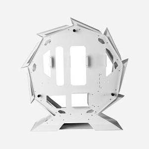 Boîtier PC Tower Mars Gaming MCORBW Blanc, Micro-ATX/Mini-ITX, Double Verre Trempé, Refroidissement Air/Liquide, USB 3.2 Gen 1, Intérieur XL, Long. max GPU 340mm - Miniature 5
