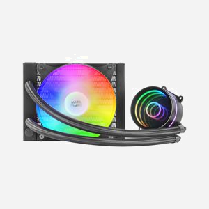 Mars Gaming MLONE120 : Système de refroidissement liquide AIO 120mm, TDP 200W, Ventilateur 12cm FRGB, 600-1800 RPM, 9-26 dB, sockets Intel/AMD compatibles. - Miniature 2