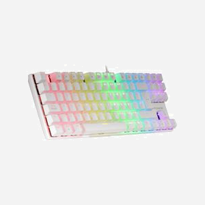 Mars Gaming MK80WBFR Clavier Gamer USB AZERTY FR Blanc Mécanique TKL Anti-Poussière Rétroéclairage RGB Anti-Ghosting Compatible Windows/macOS/Linux - Miniature 4