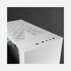 Mars Gaming MCU3W Boîtier PC Tower Blanc - ATX/microATX/Mini-ITX, 2x3.5", 3x2.5", Vent. ARGB 120mm, Façade ARGB, Fenêtre verre trempé, USB 3.2 Gen 1 - Miniature 4