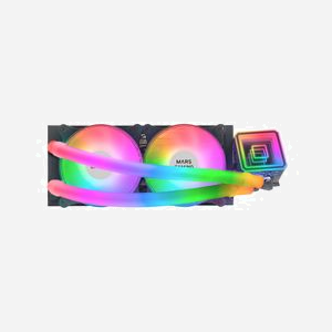 Mars Gaming ML-ULTRA240 : Refroidisseur liquide AIO pour processeur, TDP 500W, sockets Intel/AMD, radiateur 275mm, 2x ventilateurs 120mm FDB ARGB, 9-26dB - Miniature 2