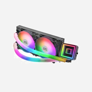 Mars Gaming ML-ULTRA240 : Refroidisseur liquide AIO pour processeur, TDP 500W, sockets Intel/AMD, radiateur 275mm, 2x ventilateurs 120mm FDB ARGB, 9-26dB - Miniature 3