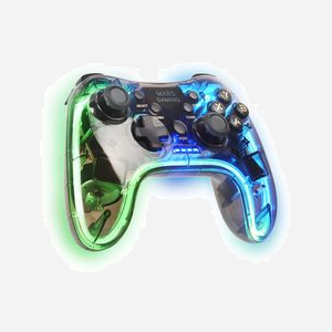 Mars Gaming MGP24 Manette de Jeu Sans Fil 2.4GPRO, Rétroéclairage RGB, Vibration Haptique, PC/PS3/PS4/Xbox 360/Android/MAC, Batterie 10h - Miniature 3