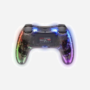 Mars Gaming MGP24 Manette de Jeu Sans Fil 2.4GPRO, Rétroéclairage RGB, Vibration Haptique, PC/PS3/PS4/Xbox 360/Android/MAC, Batterie 10h - Miniature 4