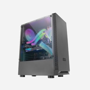 Boîtier PC Mars Gaming MCN2 Noir, ATX/Micro-ATX/Mini-ITX, 2x3.5", 3x2.5", 7 slots, fenêtre latérale, 1x120mm arrière, radiateurs avant 240mm/arrière 120mm - Miniature 4