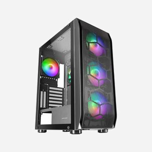 Mars Gaming MCKX - Boîtier PC Tower E-ATX Noir - CPU Freezer - 5 Ventilateurs ARGB - Compatible Radiateurs 360/280 - 2x 3.5" - 4x 2.5" - USB 3.2 Gen 1 - Miniature 1