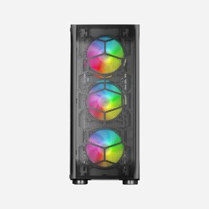 Mars Gaming MCKX - Boîtier PC Tower E-ATX Noir - CPU Freezer - 5 Ventilateurs ARGB - Compatible Radiateurs 360/280 - 2x 3.5" - 4x 2.5" - USB 3.2 Gen 1 - Miniature 3