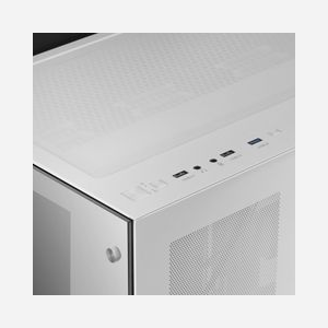 Mars Gaming MCV3W Boîtier PC Tower Blanc, E-ATX, Double Fenêtre Verre Trempé, 418mm GPU, Refroidissement Liquide 360mm, USB 3.2 Gen 1, Filtre Poussière - Miniature 3