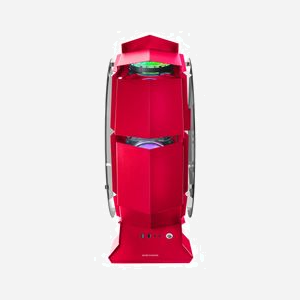 Boîtier PC Tower Mars Gaming MCORBR Rouge, Micro-ATX/Mini-ITX, Double Verre Trempé, Compatible Refroidissement Liquide, USB 3.2, Jusqu'à 9 Ventilateurs 120mm - Miniature 2