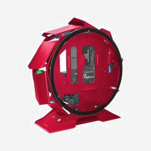 Boîtier PC Tower Mars Gaming MCORBR Rouge, Micro-ATX/Mini-ITX, Double Verre Trempé, Compatible Refroidissement Liquide, USB 3.2, Jusqu'à 9 Ventilateurs 120mm - Miniature 3