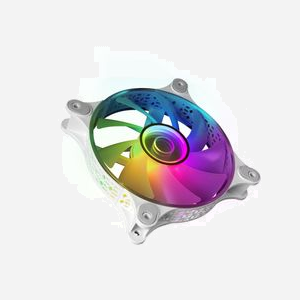 Mars Gaming MF3DW Ventilateur 120mm ARGB Blanc - Boîtier PC, 1200RPM, 12dB, Roulement Hydraulique, Connecteur 6-Pin, 12V, compatible Asus Aura Sync, Mystic Light Sync, RGB Fusion. - Miniature 3