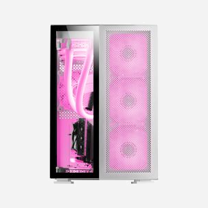 Mars Gaming MCNOVA - Boîtier PC Tower Aluminium, Double Verre Trempé, E-ATX, Refroidissement Liquide, USB-C, Jusqu'à 12 Ventilateurs, 410mm GPU - Miniature 4