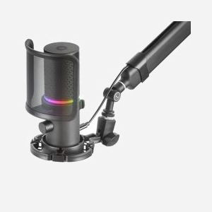 Mars Gaming MMIC-XT Microphone Studio USB, Cardioïde/Réduction Bruit, 24-bit/192kHz, ARGB, Prise Casque 3.5mm, Filtre Anti-Pop, Support Anti-Vibration - Miniature 2