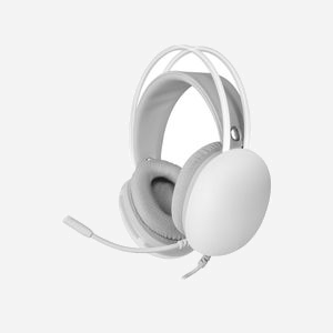 Mars Gaming MHGLOW Casque Gaming Filaire USB Type-A Blanc, Rétroéclairage Chroma RGB, HP 50mm, Micro Omnidirectionnel, Compatible Windows/Mac/PS/Xbox/Switch