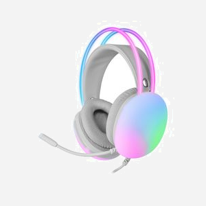 Mars Gaming MHGLOW Casque Gaming Filaire USB Type-A Blanc, Rétroéclairage Chroma RGB, HP 50mm, Micro Omnidirectionnel, Compatible Windows/Mac/PS/Xbox/Switch - Miniature 3