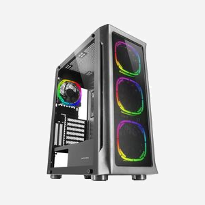 Mars Gaming MCNEO Boîtier PC Tower E-ATX Noir, verre trempé, 4 ventilateurs ARGB 120mm, CPU FREEZER, supports radiateurs 360/280mm, 2x 3.5", 4x 2.5"