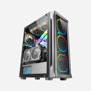Mars Gaming MCNEO Boîtier PC Tower E-ATX Noir, verre trempé, 4 ventilateurs ARGB 120mm, CPU FREEZER, supports radiateurs 360/280mm, 2x 3.5", 4x 2.5" - Miniature 2