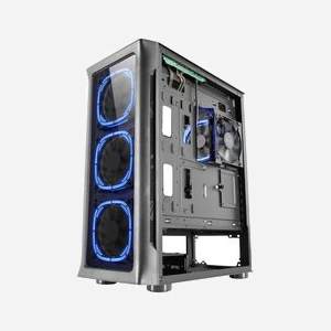 Mars Gaming MCNEO Boîtier PC Tower E-ATX Noir, verre trempé, 4 ventilateurs ARGB 120mm, CPU FREEZER, supports radiateurs 360/280mm, 2x 3.5", 4x 2.5" - Miniature 3