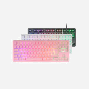 Mars Gaming MK023PFR Clavier Gaming USB Français Rose TKL H-Mech Red Anti-Ghosting FRGB, ABS, 20M frappes, Windows/Linux/Mac/PS/Xbox/Switch - Miniature 3