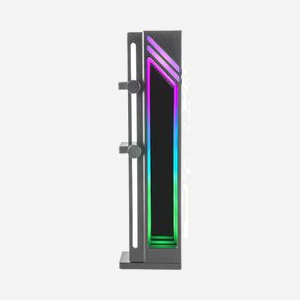 Mars Gaming MCA-GCB Support Carte Graphique Universel ARGB, Base Magnétique Antidérapante, Aluminium Noir, 180mm, Compatible ATX/mATX/ITX