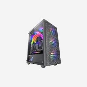 Mars Gaming MC-MAG Boîtier PC Midi Tower ATX Noir, Vitre Trempée, 3x 120mm RGB, USB 3.2 Gen 1, Refroidissement Liquide 360mm, 2x 3.5", 4x 2.5" - Miniature 2