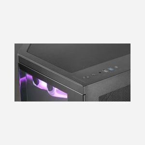 Mars Gaming MC-3TCORE - Boîtier PC Midi Tower Noir, Verre Trempé Triple, ATX/Micro-ATX/Mini-ITX, USB 3.2 Gen 1/Gen 2 Type-A/Type-C, Refroidissement Liquide 360mm - Miniature 4