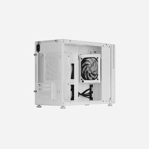 Mars Gaming MC-LCD Mini Tower - Boîtier PC Micro-ATX/Mini-ITX, Écran IPS 8", USB 3.2 Gen 1/2, Acier, Refroidissement liquide 360mm max, Noir/Blanc - Miniature 2
