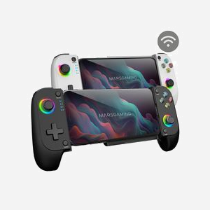 Mars Gaming MGPXW Manette Bluetooth/USB Multiplateforme: Android, iOS 13+, Switch, PS3/4/5, PC, Double Vibration, RGB, Batterie 8h, Bluetooth 5.0 - Miniature 2