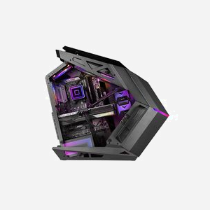 Mars Gaming MC-TITAN - Boîtier PC Midi Tower ATX/Micro-ATX, 1x3.5", 4x2.5", ARGB façade et bord, verre trempé, 2x USB 3.2 Gen 1, noir - Miniature 2