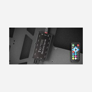 Mars Gaming MC-TITAN - Boîtier PC Midi Tower ATX/Micro-ATX, 1x3.5", 4x2.5", ARGB façade et bord, verre trempé, 2x USB 3.2 Gen 1, noir - Miniature 3