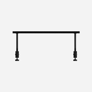 Support écran plat bureau Mars Gaming MGDS Noir, plateau fibre carbone 60x20cm, structure acier, pince fixation bureau 1-3.3cm, charge max 10kg - Miniature 2