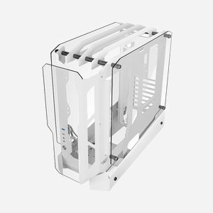Mars Gaming MC-EDGEW - Boîtier PC Midi Tower Blanc, ATX/micro ATX/Mini-ITX, Verre Trempé, 1x 3.5", 3x 2.5", USB 3.2 Gen 1/Gen 2 Type A/C, Ventilateurs 120mm, Refroidissement liquide - Miniature 1