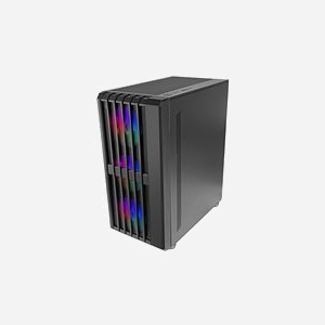 Mars Gaming MC-VAULT - Boîtier PC Moyen Tour ATX/Micro-ATX/Mini-ITX Noir, Mesh, 4 ventilateurs ARGB 120mm, USB 3.0, support radiateur 360mm, GPU 358mm - Miniature 2