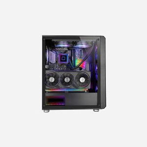Mars Gaming MC-VAULT - Boîtier PC Moyen Tour ATX/Micro-ATX/Mini-ITX Noir, Mesh, 4 ventilateurs ARGB 120mm, USB 3.0, support radiateur 360mm, GPU 358mm - Miniature 3