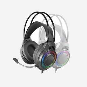 Casque Gaming Mars Gaming MH124W Blanc - Circum-aural, Filaire, FRGB Rainbow, HP 40mm, 20-20000Hz, 32 Ohm, Micro Omnidirectionnel - Compatible Windows/Mac/PS/Xbox/Switch - Miniature 2