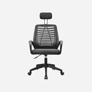 Mars Gaming MGC-ERGOB Chaise Ergonomique Noir/Gris, Dossier Mesh, Hauteur 110.5-120.5cm, Inclinaison 3-18°, Siège Coton/Polyester, Base 5 Roues, Max 100kg