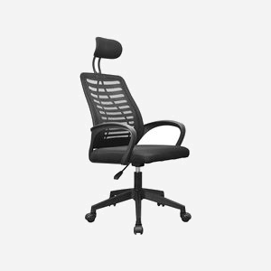 Mars Gaming MGC-ERGOB Chaise Ergonomique Noir/Gris, Dossier Mesh, Hauteur 110.5-120.5cm, Inclinaison 3-18°, Siège Coton/Polyester, Base 5 Roues, Max 100kg - Miniature 2