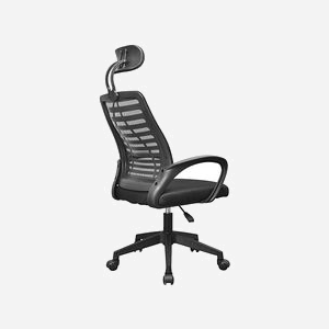 Mars Gaming MGC-ERGOB Chaise Ergonomique Noir/Gris, Dossier Mesh, Hauteur 110.5-120.5cm, Inclinaison 3-18°, Siège Coton/Polyester, Base 5 Roues, Max 100kg - Miniature 3